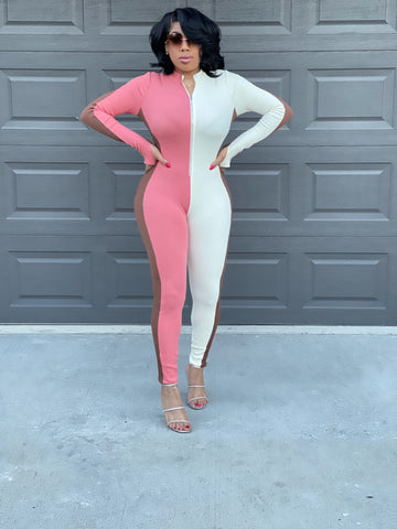 Tiana Coral Jumpsuit